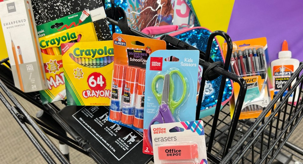 80% Off Office Depot School Supplies | 50¢ Notebooks, Glue, Crayons, & Pencils!
