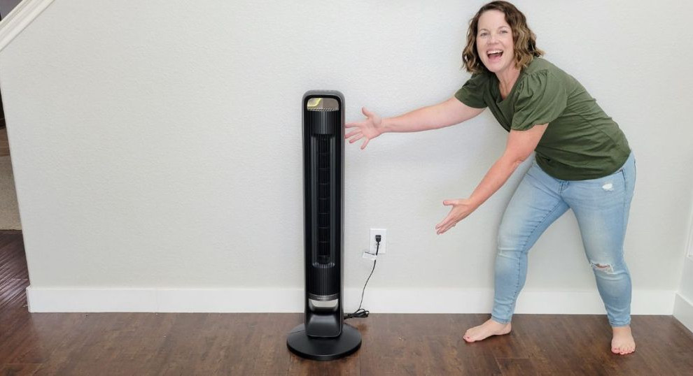 Oscillating Tower Fan w/ Remote & Nightlight Only $60 Shipped